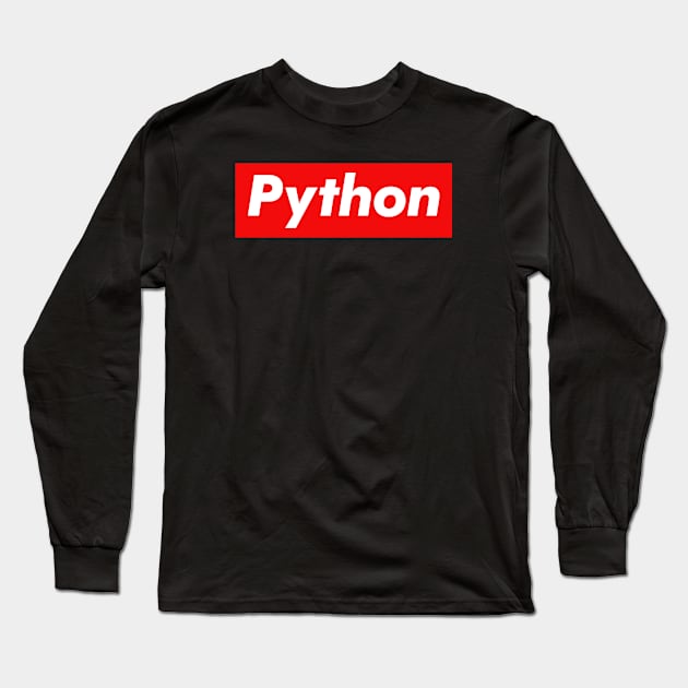 Python Long Sleeve T-Shirt by monkeyflip